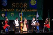 14 February 2015; The Na Fianna, Co. Offaly, team of Finnian Carton, Muireann Carton, Cathal Brady, Karen Brady and Rachael Dunne competing in the Instrumental Music competition during the All-Ireland Scór na nÓg Championship Finals 2015. Citywest Hotel, Saggart, Co. Dublin. Picture credit: Pat Murphy / SPORTSFILE