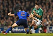 14 February 2015; Conor Murray, Ireland, in action against Guilhem Guirado, France. RBS Six Nations Rugby Championship, Ireland v France. Aviva Stadium, Lansdowne Road, Dublin. Picture credit: Stephen McCarthy / SPORTSFILE