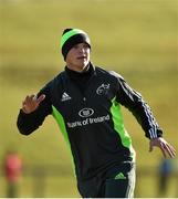 17 February 2015; Munster's Tyler Bleyendaal in action during squad training. University of Limerick, Limerick. Picture credit: Diarmuid Greene / SPORTSFILE