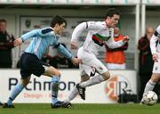 1 January 2008; David Scullion, Glentoran, in action against Craig McClean, Ballymena. Carnegie Premier League, Glentoran v Ballymena, The Oval, Belfast, Co. Antrim. Picture credit; Oliver McVeigh / SPORTSFILE