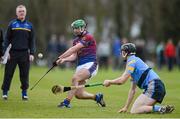 18 February 2015; Conor Martin, UL, watched closely by manager Brian Lohan, in action against Conor O'Shea, UCD. Independent.ie Fitzgibbon Cup Quarter-Final, UL v UCD. University of Limerick, Limerick. Picture credit: Diarmuid Greene / SPORTSFILE