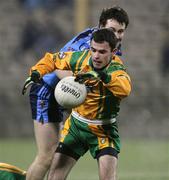 3 January 2008; Kevin McMenamin, Donegal, in action against Brendan McKenna, UUJ. Gaelic Life, Dr. McKenna Cup, Section B, Donegal v University of Ulster Jordonstown, MacCumhaill Park Ballybofey, Co. Donegal. Picture credit; Oliver McVeigh / SPORTSFILE