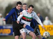 5 January 2008; Michael Halliday, Glentoran, in action against Philip McBirney, Armagh City. Carnegie Premier League, Armagh City v Glentoran, Holm Park, Armagh. Picture credit; Oliver McVeigh / SPORTSFILE