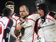 9 November 2007; Rory Best and Justin Fitzpatrick, Ulster. Heineken Cup, Pool 2, Round 1, Ulster v Gloucester Rugby, Ravenhill, Belfast, Co. Antrim. Picture credit; Oliver McVeigh / SPORTSFILE