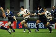 12 January 2008; Florian Fritz, Toulouse, in action against Gordon D'Arcy, left, and Stan Wright, Leinster. Heineken Cup, Pool 6, Round 5, Leinster v Toulouse, RDS, Dublin. Picture credit; Stephen McCarthy / SPORTSFILE *** Local Caption ***