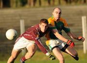 13 January 2008; Declan Maxwell, Leitrim, in action against Kieran Fitzgerald, Galway. FBD League, Leitrim v Galway, Pairc Sean MacDiarmada, Carrick-on-Shannon, Co. Leitrim. Picture credit; David Maher / SPORTSFILE