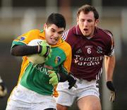 13 January 2008; Emlyn Mullian, Leitrim, in action against Diarmuid Blake, Galway. FBD League, Leitrim v Galway, Pairc Sean MacDiarmada, Carrick-on-Shannon, Co. Leitrim. Picture credit; David Maher / SPORTSFILE