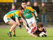 13 January 2008; Michael Meehan, Galway, in action against Barry Prior, Leitrim, Galway. FBD League, Leitrim v Galway, Pairc Sean MacDiarmada, Carrick-on-Shannon, Co. Leitrim. Picture credit; David Maher / SPORTSFILE