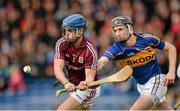 22 February 2015; Johnny Coen, Galway, in action against John McGrath, Tipperary. Allianz Hurling League, Division 1A, Round 2, Tipperary v Galway. Semple Stadium, Thurles, Co. Tipperary. Picture credit: Piaras Ó Mídheach / SPORTSFILE