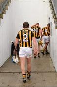 22 February 2015; Tomás Keogh and his Kilkenny team-mates leave the field following their side's five point defeat. Allianz Hurling League, Division 1A, Round 2, Kilkenny v Dublin. Nowlan Park, Kilkenny. Picture credit: Stephen McCarthy / SPORTSFILE