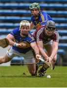22 February 2015; Joseph Cooney, Galway, in action against Padraic Maher, Tipperary. Allianz Hurling League, Division 1A, Round 2, Tipperary v Galway, Semple Stadium, Thurles, Co. Tipperary. Picture credit: Ray Ryan / SPORTSFILE