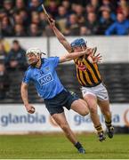 22 February 2015; Liam Rushe, Dublin, in action against Tomás Keogh, Kilkenny. Allianz Hurling League, Division 1A, Round 2, Kilkenny v Dublin. Nowlan Park, Kilkenny. Picture credit: Stephen McCarthy / SPORTSFILE