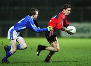 21 January 2008; Danny Hughes, Down, in action against Martin Reilly, Cavan. McKenna Cup semi-final, Down v Cavan, Paric Esler, Newry, Co. Down. Picture credit; Oliver McVeigh / SPORTSFILE