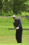 12 May 2000; Bruce Fleisher pitches onto the 1st green during the AIB Irish Senior Open at Tulfarris Golf Club in Blessington, Wicklow. Photo by Matt Browne/Sportsfile