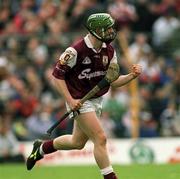 30 April 2000; Fergal Healy of Galway celebrates after scoring a goal during the Church & General National Hurling League Division 1 Semi-Final match between Galway and Waterford at Semple Stadium in Thurles, Tipperary. Photo by Damien Eagers/Sportsfile