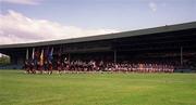 14 May 2000; A general view of the parade prior to the Church & General National Hurling League Final match between Tipperary and Galway at the Gaelic Grounds in Limerick. Photo by Aoife Rice/Sportsfile