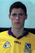 7 May 2000; Tom Howlin of Wexford prior to the Bank of Ireland Leinster Senior Football Championship Group Stage Round 1 match between Wexford and Longford at O'Kennedy Park in New Ross, Wexford. Photo by Aoife Rice/Sportsfile