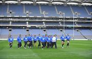 1 February 2008; The Italian squad run around Croke Park during squad training ahead of their RBS Six Nations game against Ireland on Saturday. Italy rugby squad training, Croke Park, Dublin. Picture credit; Brendan Moran / SPORTSFILE *** Local Caption ***