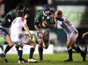 1 February 2008; Alan Quinlan, Ireland A, in action against Nick Wood, England Saxons. England Saxons v Ireland A, Welford Road, Leicester, England. Picture credit; Stephen McCarthy / SPORTSFILE