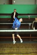 2 February 2008; Joshua Magee in action during Round 2 of the Boys Singles. Irish U15 National Badminton Championships 2008, Badminton Centre, Baldoyle, Dublin. Photo by Sportsfile  *** Local Caption ***