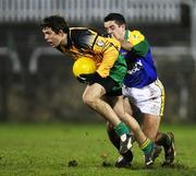 2 February 2008; Ryan Bradley, Donegal, in action against Aidan O'Mahony, Kerry. Allianz National Football League, Division 1, Round 1, Donegal v Kerry, Fr. Tierney Park, Ballyshannon, Co. Donegal. Picture credit: Oliver McVeigh / SPORTSFILE