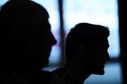 5 February 2008; Republic of Ireland captain Robbie Keane, right, with caretaker manager Don Givens at a press conference ahead of their friendly against Brazil. Grand Hotel, Malahide, Co. Dublin. Picture credit; David Maher / SPORTSFILE