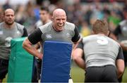 5 March 2015; Ireland's Paul O'Connell during an open training session. Kingspan Stadium, Ravenhill Park, Belfast. Picture credit: Oliver McVeigh / SPORTSFILE