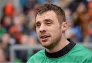 5 March 2015; Ireland's Tommy Bowe during a press conference. Kingspan Stadium, Ravenhill Park, Belfast. Picture credit: Oliver McVeigh / SPORTSFILE