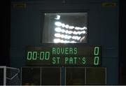 6 March 2015; A general view of the scoreboard before the game. SSE Airtricity League, Premier Division, Shamrock Rovers v St Patrick’s Athletic. Tallaght Stadium, Tallaght, Co. Dublin. Picture credit: David Maher / SPORTSFILE