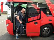 7 March 2015; Leinster's Richardt Strauss arrives ahead of the game. Guinness PRO12, Round 17, Scarlets v Leinster. Parc Y Scarlets, Llanelli, Wales. Picture credit: Stephen McCarthy / SPORTSFILE