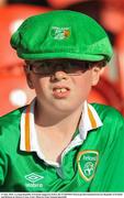 31 May 2016; A young Republic of Ireland supporter before the EURO2016 Warm-up International between Republic of Ireland and Belarus in Turners Cross, Cork. Photo by Eóin Noonan/Sportsfile