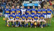 10 February 2008; The Tipperary team. Back row, from left, Lar Corbett, Shane Maher, Eamon Buckley, Brendan Cummins, Ryan O'Dwyer, Conor O'Mahony, Pat Kerwick, Paul Curran and Declan Fanning. Front row, from left, Pa Burke, Benny Dunne, Eoin Kelly, Joe Ceaser, Eamon Corcoran and John O'Brien. Allianz National Hurling League, Division 1B, Round 1, Tipperary v Offaly, Semple Stadium, Thurles, Co. Tipperary. Picture credit; Stephen McCarthy / SPORTSFILE