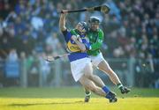 17 February 2008; Eoin Kelly, Tipperary, is tackled by Michael Cahill, Limerick. Allianz National Hurling League, Division 1B, Round 2, Tipperary v Limerick, Semple Stadium, Thurles, Co. Tipperary. Picture credit; Brendan Moran / SPORTSFILE