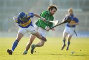 17 February 2008; Alan O'Connor, Limerick, in action against Benny Dunne, Tipperary. Allianz National Hurling League, Division 1B, Round 2, Tipperary v Limerick, Semple Stadium, Thurles, Co. Tipperary. Picture credit; Brendan Moran / SPORTSFILE