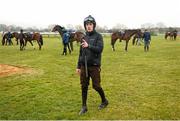 9 March 2015; Jockey Ruby Walsh on the gallops ahead of the Cheltenham Racing Festival 2015. Prestbury Park, Cheltenham, England. Picture credit: Matt Browne / SPORTSFILE