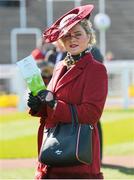 10 March 2015; Racegoer Margaret Connolly, from Mullingar, Co. Westmeath, at the day's races. Cheltenham Racing Festival 2015, Prestbury Park, Cheltenham, England. Picture credit: Ramsey Cardy / SPORTSFILE