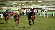 10 March 2015; Douvan, with Ruby Walsh up, on the way to winning the Supreme Novices' Hurdle. Cheltenham Racing Festival 2015, Prestbury Park, Cheltenham, England. Picture credit: Matt Browne / SPORTSFILE