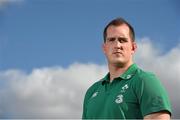 10 March 2015; Ireland Devin Toner poses for a portrait after a press conference. Carton House, Maynooth, Co. Kildare. Picture credit: Brendan Moran / SPORTSFILE