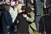 10 March 2015; Owner Rich Ricci with Willie Mullins, left, in the parade ring after winning the Supreme Novices' Hurdle. Cheltenham Racing Festival 2015, Prestbury Park, Cheltenham, England. Picture credit: Ramsey Cardy / SPORTSFILE