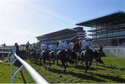 10 March 2015; A general view during the Festival Handicap Chase. Cheltenham Racing Festival 2015, Prestbury Park, Cheltenham, England. Picture credit: Ramsey Cardy / SPORTSFILE