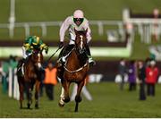 10 March 2015; Faugheen, with Ruby Walsh up, on the way to winning the Champion Hurdle. Cheltenham Racing Festival 2015, Prestbury Park, Cheltenham, England. Picture credit: Matt Browne / SPORTSFILE