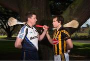 10 March 2015; Darren Gleeson, Tipperary, and Padraig Walsh, Kilkenny, in attendance at an Allianz GAA Regional Media Day ahead of their Allianz hurling league division 1A game in Semple Stadium on Sunday at 2.30pm. St. Patrick's College, Thurles, Co. Tipperary. Picture credit: Diarmuid Greene / SPORTSFILE