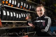 11 March 2015; Claire O'Riordan, Wexford Youths Women's AFC, who was presented with the Continental Tyres Women’s National League Player of the Month Award for January/February 2015. Advance Pitstop, Wexford Town, Co. Wexford. Picture credit: Pat Murphy / SPORTSFILE