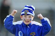 24 February 2008;  Seven-year-old St Vincent's fan Mattie Lambe celebrates after the final whistle. AIB All-Ireland Club Football semi-final, St Vincent's v Crossmaglen Rangers, Pairc Tailteann, Navan, Co. Meath. Picture credit; Matt Browne/ SPORTSFILE