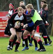 27 February 2008; Ulster's Stephen Ferris is tackled by team-mate Chris Henry during squad training. Ulster Rugby Squad Training, Newforge Country Club, Belfast, Co Antrim. Picture credit; Oliver McVeigh / SPORTSFILE