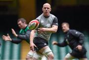 13 March 2015; Ireland's Paul O'Connell during their captain's run ahead of their RBS Six Nations Rugby Championship game against Wales on Saturday. Millennium Stadium, Cardiff, Wales. Picture credit: Stephen McCarthy / SPORTSFILE