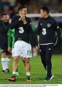 31 May 2016; Robbie Brady, left, and Robbie Keane of Republic of Ireland following the EURO2016 Warm-up International between Republic of Ireland and Belarus in Turners Cross, Cork. Photo by Eóin Noonan/Sportsfile