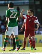 31 May 2016; Mikhail Hardzeichuk of Belarus celebrates after scoring his sides first goal during the EURO2016 Warm-up International between Republic of Ireland and Belarus in Turners Cross, Cork. Photo by Eóin Noonan/Sportsfile