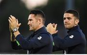 31 May 2016; Robbie Keane, left, and Robbie Brady of Republic of Ireland leave the pitch after the EURO2016 Warm-up International between Republic of Ireland and Belarus in Turners Cross, Cork. Photo by Brendan Moran/Sportsfile