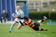 1 March 2008; Keith Earls, Garryowen, is tackled by David Kearney, Lansdowne. AIB League Division 1, Lansdowne v Garryowen, RDS, Dublin.  Picture credit: Stephen McCarthy / SPORTSFILE